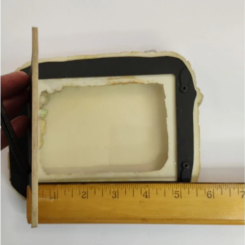 Rose and Ribbon Picture Frame Resin with Plastic Cover